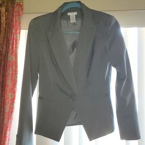 Gray suit blazer